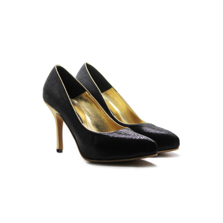 STILETTO NEGRO Y DORADO 01