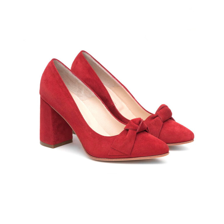 ESCARPIN-ROUGE-GAMUZA